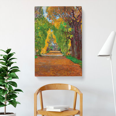 Park In Jevisovice by Carl Moll - Wrapped Canvas Painting