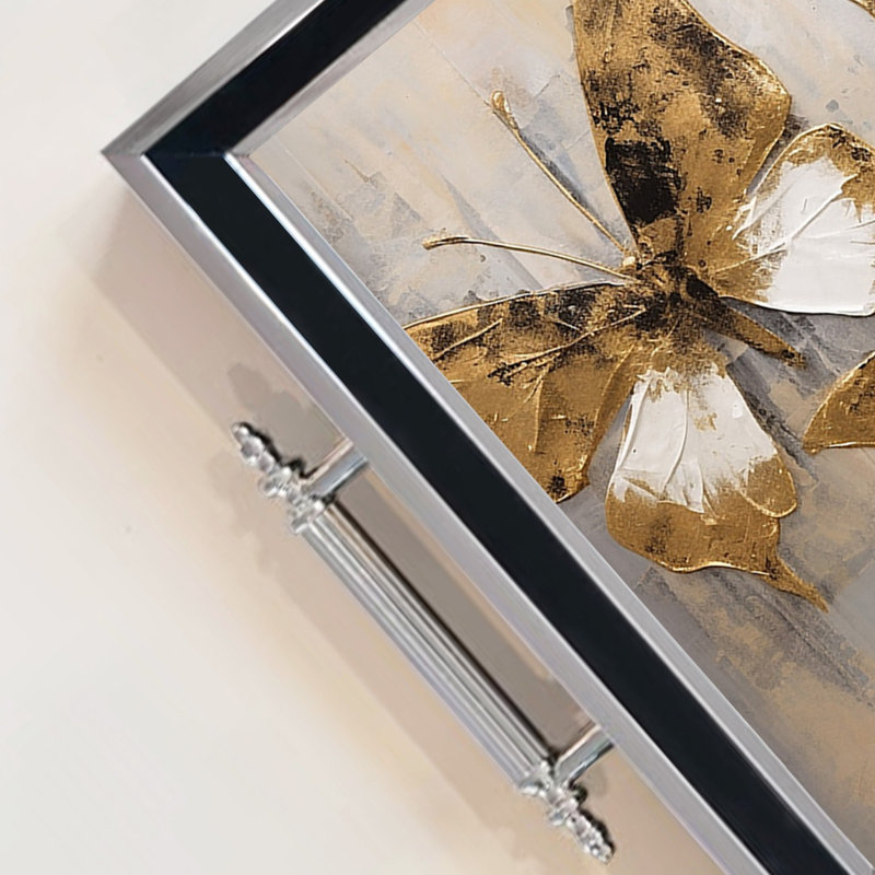Élégant plateau en verre de 19,7 po x 11,4 po x 1,4 po | Fabrication 100% verre durable | Facile à nettoyer avec un chiffon humide | Idéal pour le service, la présentation décorative et l'organisation | Ajout élégant à la décoration intérieure