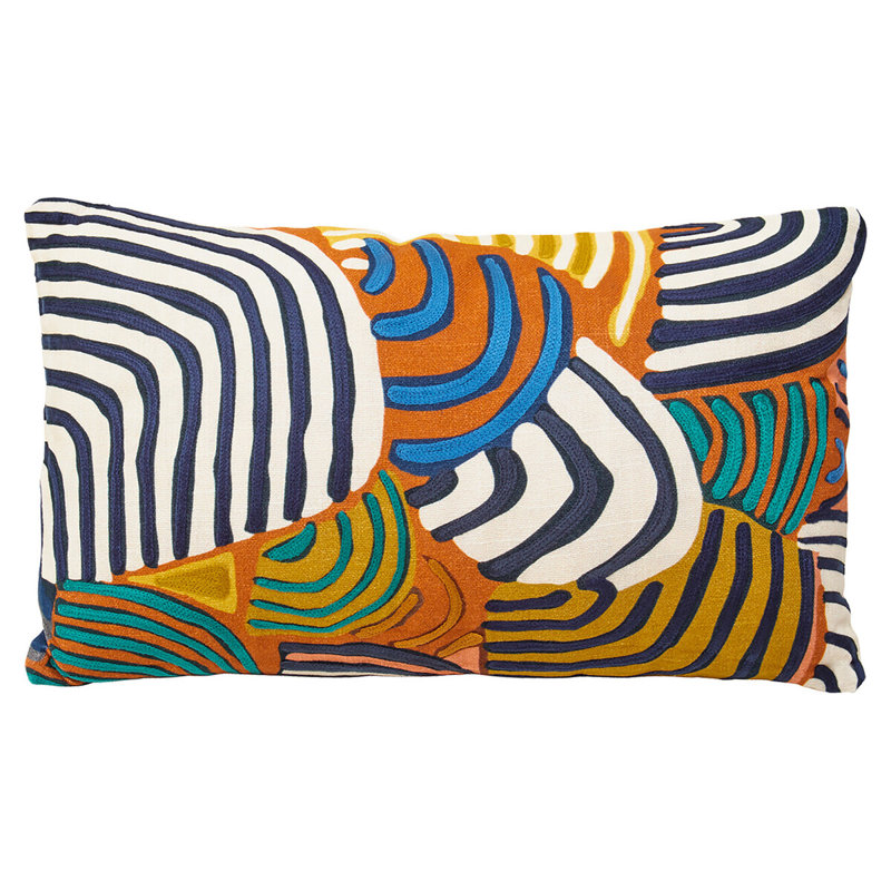 Dequisha Abstract Rectangular Lumbar Cushion