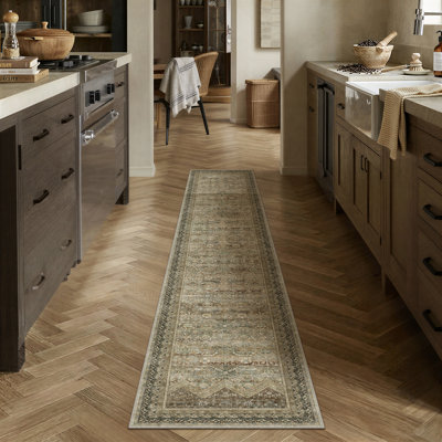 Vesper Oriental Area Rug with Non-Slip Backing