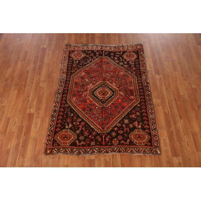 Tapis traditionnel tribal à motif géométrique 4 x 5