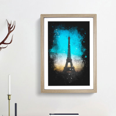 Eifel Tower in Paris France - Framed Print