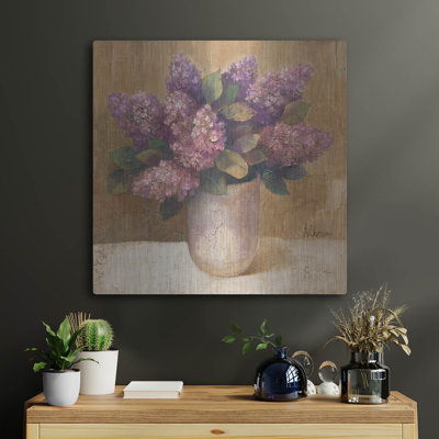 'Purple Bouquet 2' by Albena Hristova Metal Wall Art