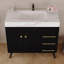 Single Bathroom Vanity with Engineered Marble Top-373475021