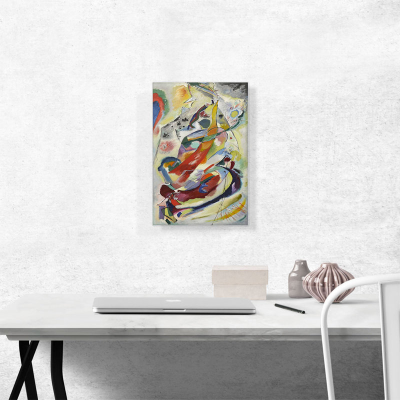 Panneau pour Edwin R. Campbell, n ° 1, par Wassily Kandinsky, impression sur toile tendue, H 18 po x l 12 po x 1,5 po