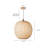 Hand-Woven Boho Round Bamboo Pendant-1760923679