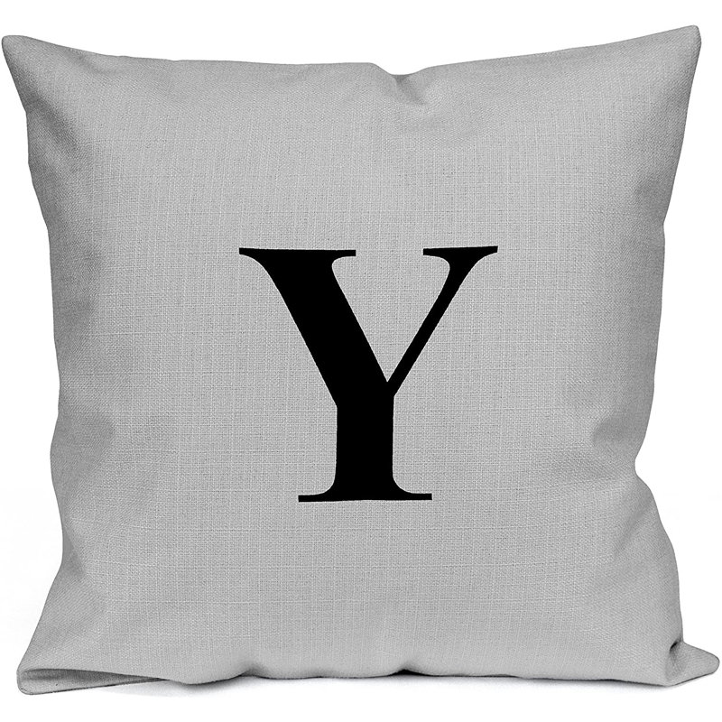 Blaykelee Black Square Throw Pillow Cover