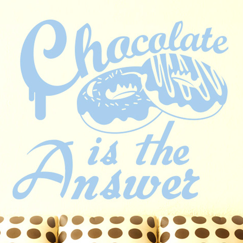 Food & Beverage Wall Decal, Large, Light Blue