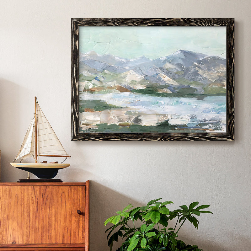 «Pastel Mountain View I», reproduction d'art sur toile, Noir, H 18 po x l 26 po x P 1,5 po