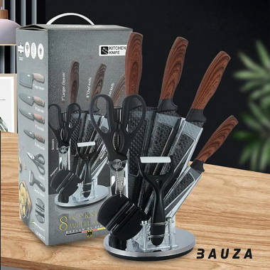Seido Knives 8 Piece High Carbon Stainless Steel Assorted Knife Set