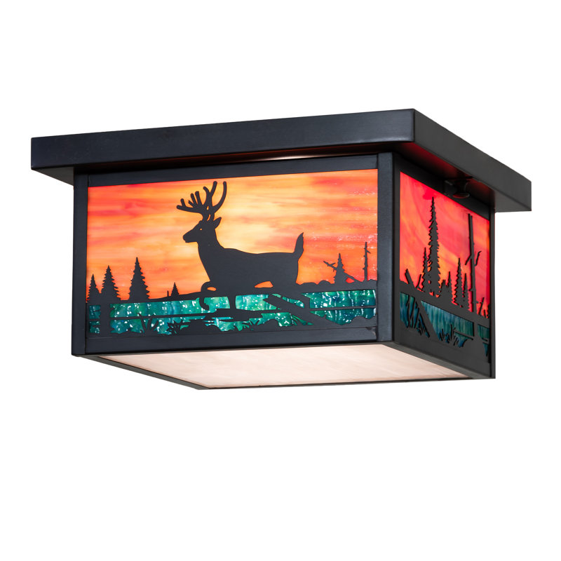 Gunamaya Glass Flush Mount