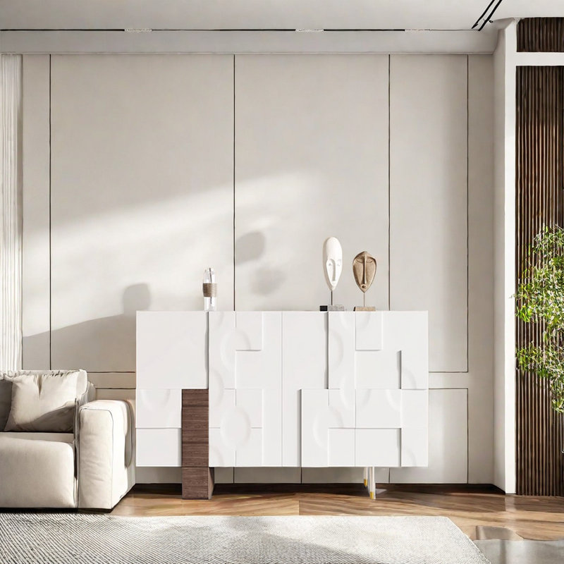 Buffet décoratif Modern Minimalist Art, H 35,43 po x l 47,24 po x P 15,75 po