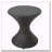 16-inch Multi-brown Wicker Hourgla Side Table