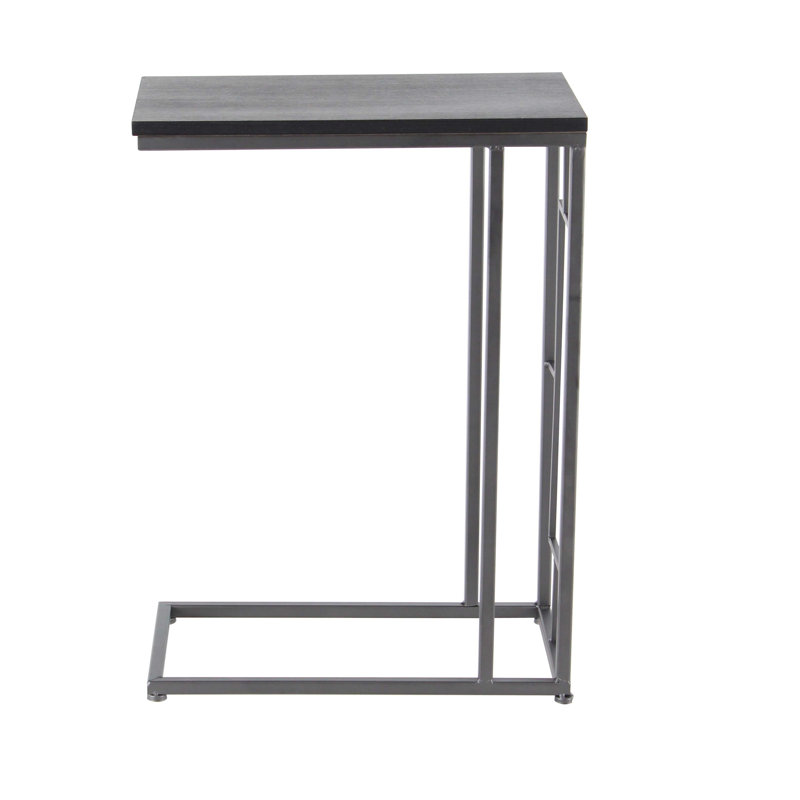 Table d'appoint Canna, Noir, Gris