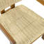 Chaises longues 2 pièces en bois d'acacia avec rotin tissé