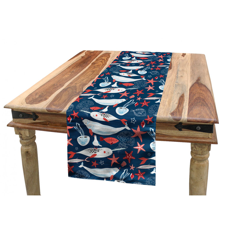Chemin de table géométrique, 72 po x 16 po