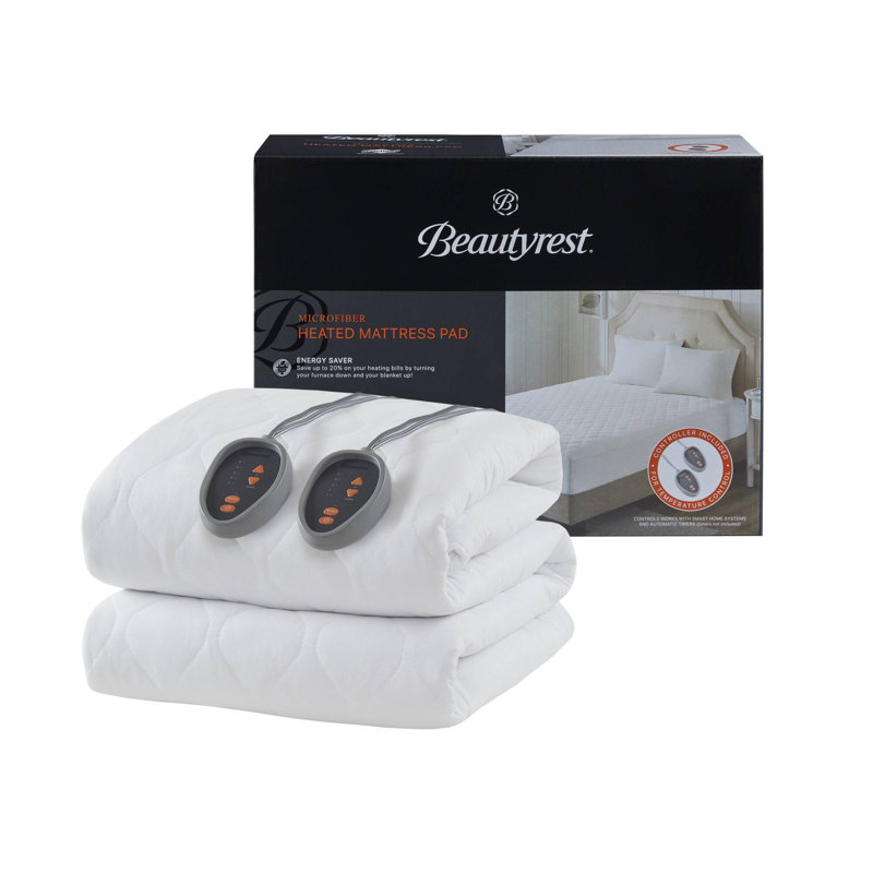 Cotton Blend Heated Mattress Pad, Queen