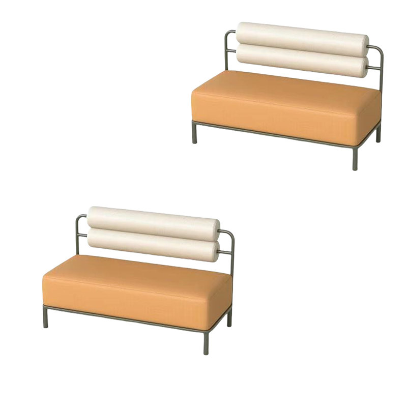 Banc rembourré en similicuir Light Luxury