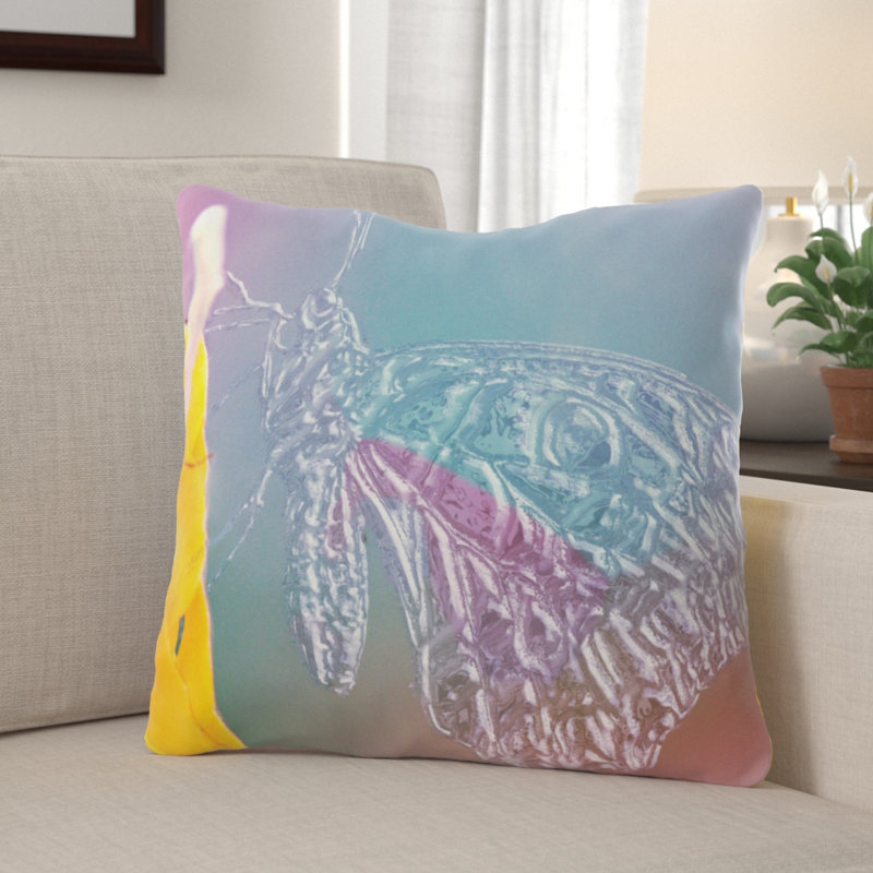 Dietrick Outdoor Reversible Throw Pillow, Microsuede, Indoor