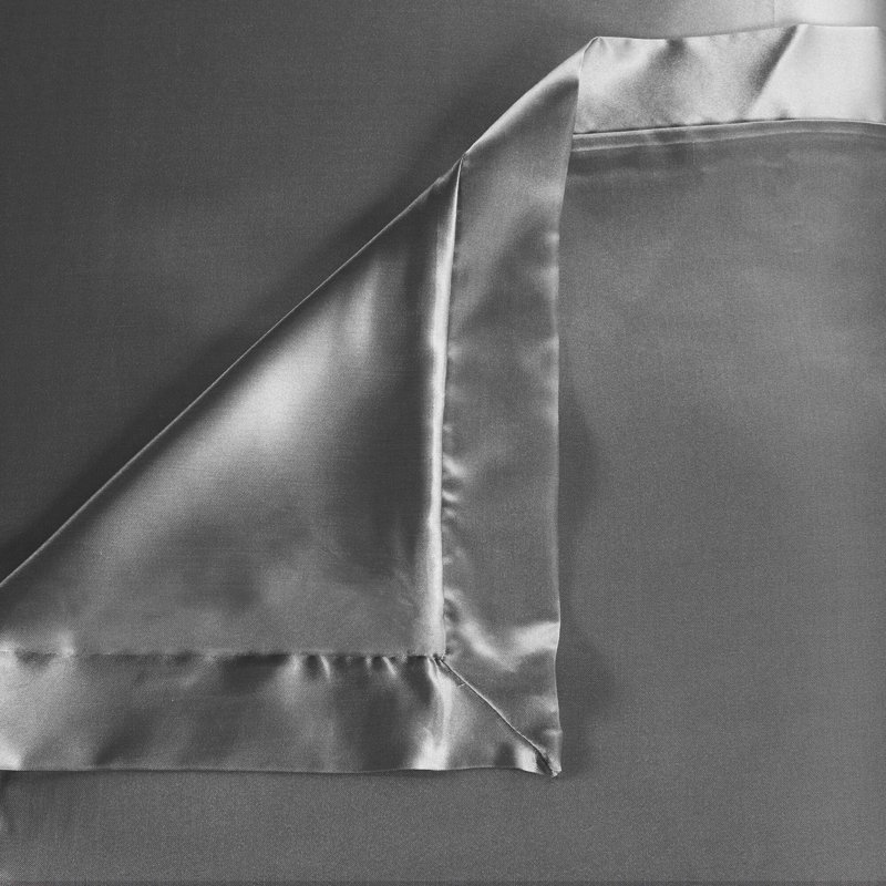 King Gray Satin Luxury Microfiber Bedding Set
