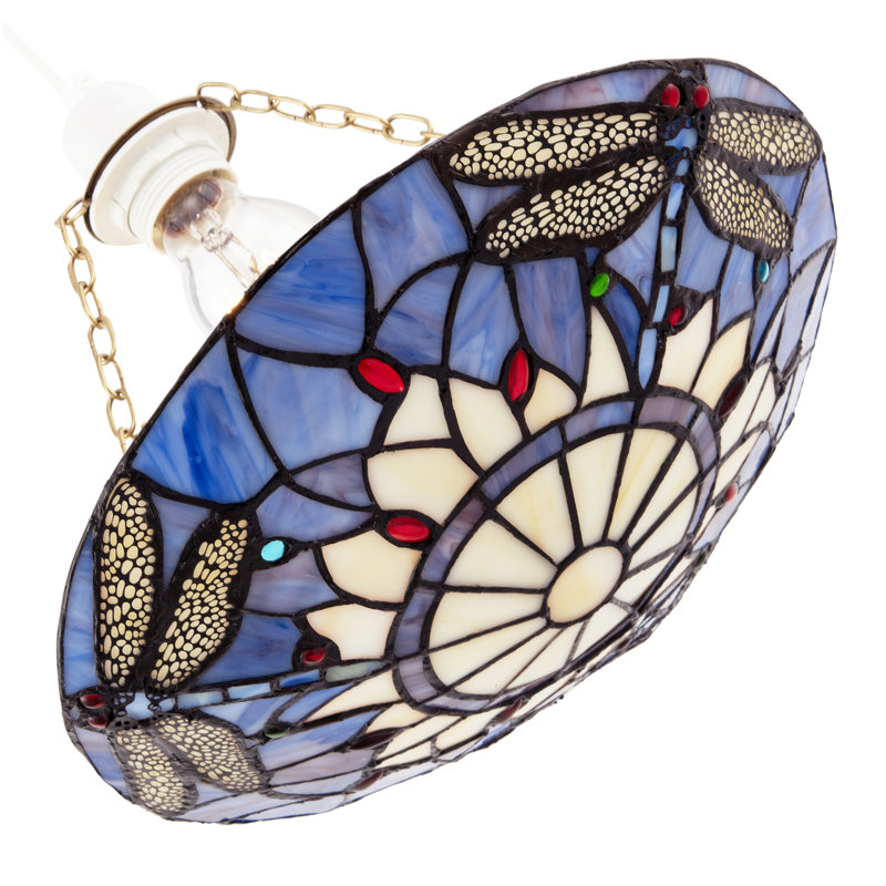11cm H Glass Bowl Pendant Shade ( Screw On ), Purple