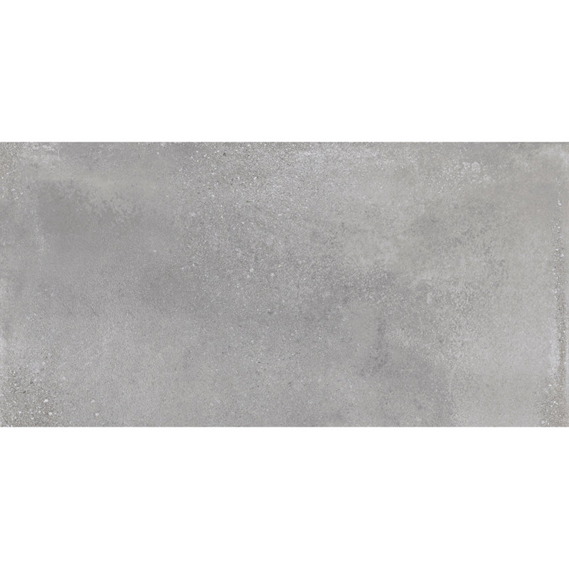 12" X 24" Melange Porcelain Floor And Wall Tile, Cool Gray