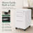 Steel 3-Drawer Rolling File Cabinet with Lock, Metal Under Desk Storage Cabinet on Casters for Home Office, Fully Assembled-1586910215