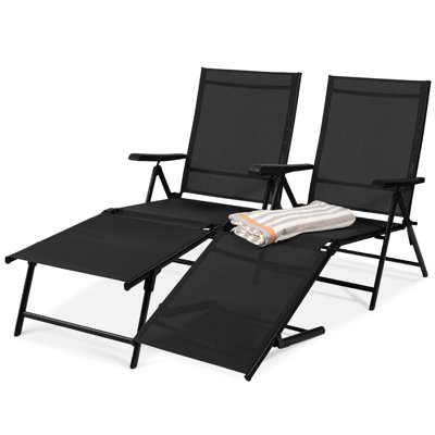 Chaise longue d'extérieur en métal Jimell