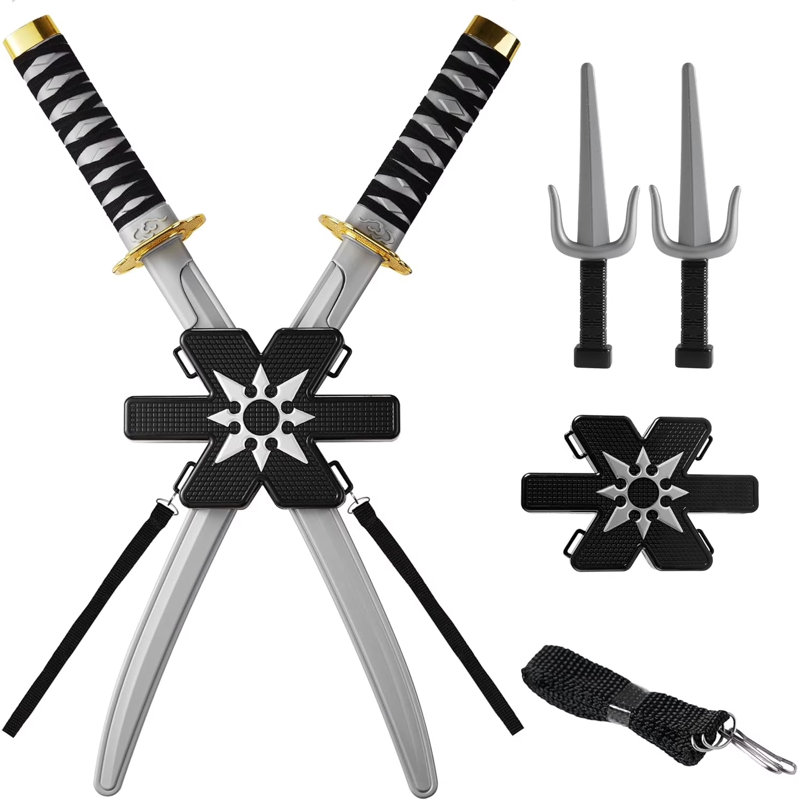 Ninja Swords, Backpack Weapon Toy Set