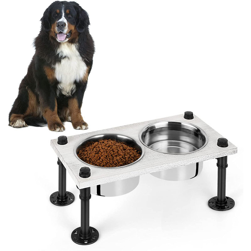 Anti-Skid Elevated Feeder, Large (7.87"), White