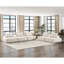 Chaise d'appoint moderne beige avec structure en bois massif et boucle sans accoudoirs contemporaine en mousse haute