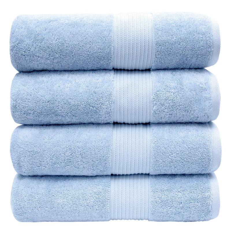 100% Cotton Bath Towel, Sky Blue
