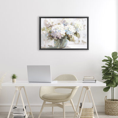 Cadre flottant Blush Bride Garden Flowers, design par Tina LeCour