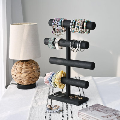 4Tier Wooden Jewelry Display Stand