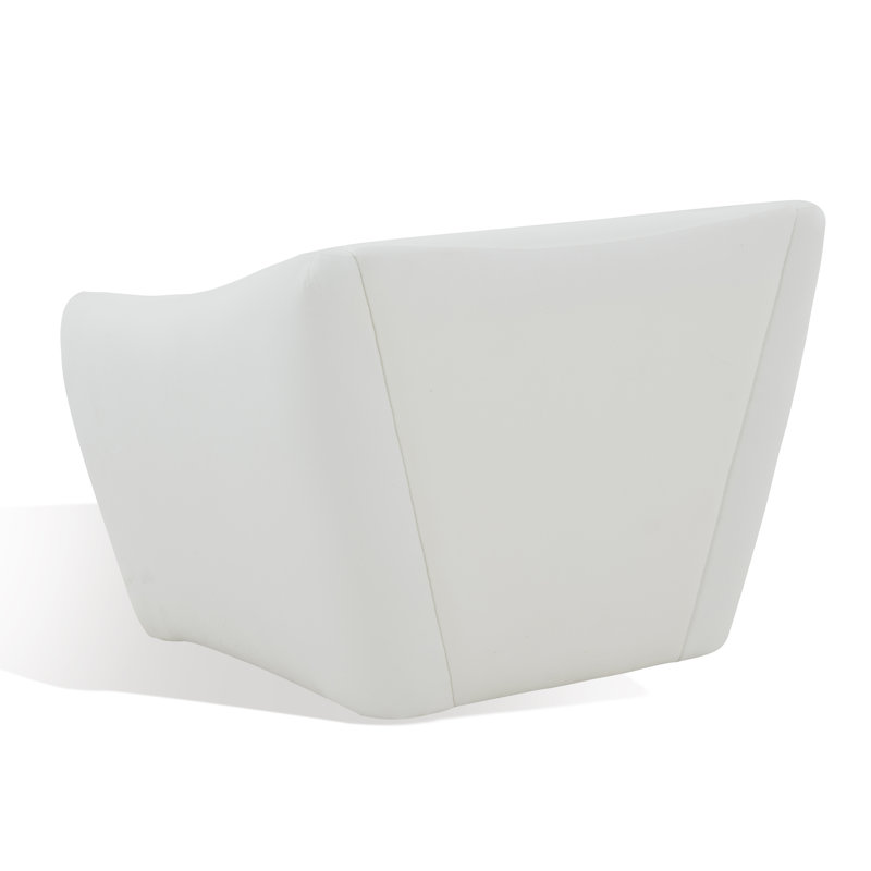 Vedra Upholstered Armchair, White 100% Linen
