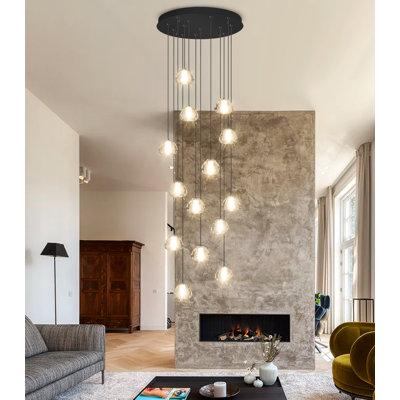 14 - Light Dome Crystal Chandelier