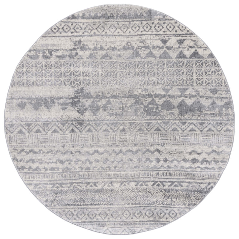 Brentwood Performance Southwestern Rug, Round 6'7"