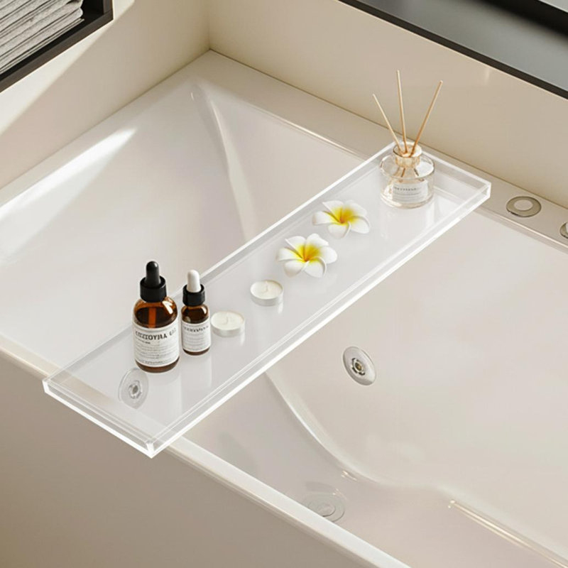 Acrylic Bath Caddy, Clear