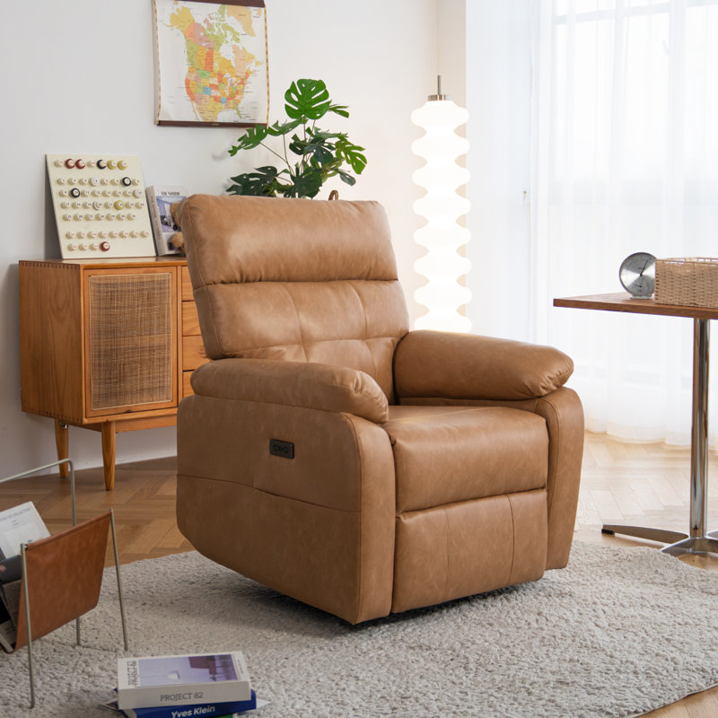 Power Zero Gravity Recliner Chair, Light Brown