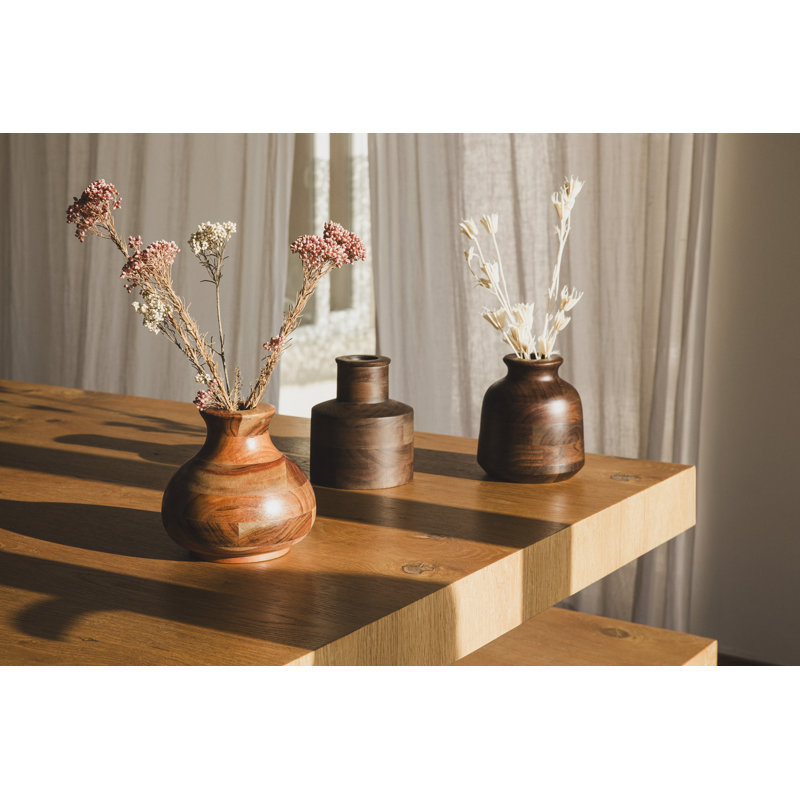 Over&back Vase Collection Wood Table Vase