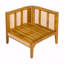 Chaise de coin pour l'extérieur