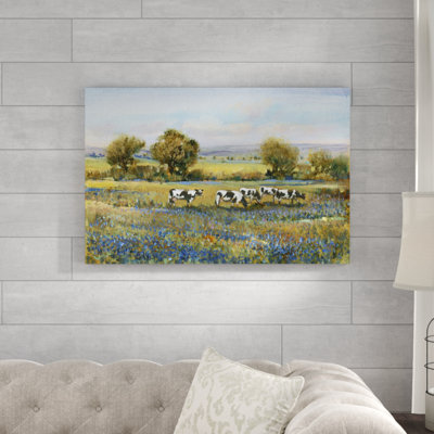 Field of Cattle I by Timothy O' Toole - Painting