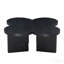 Table basse en MDF en forme de papillon - moderne - noir