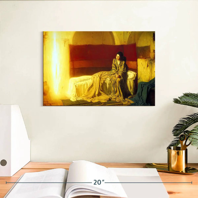 Adella The Annunciation 1898, 8" H x 12" W
