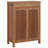Shoe Cabinet, 5-Tier Shoe Storage Cabinet With Louvered Doors And Drawer, Freestanding Wooden Shoe Rack Organizer With Adjustable Shelves For Entryway, Hallway, Closet, Brown