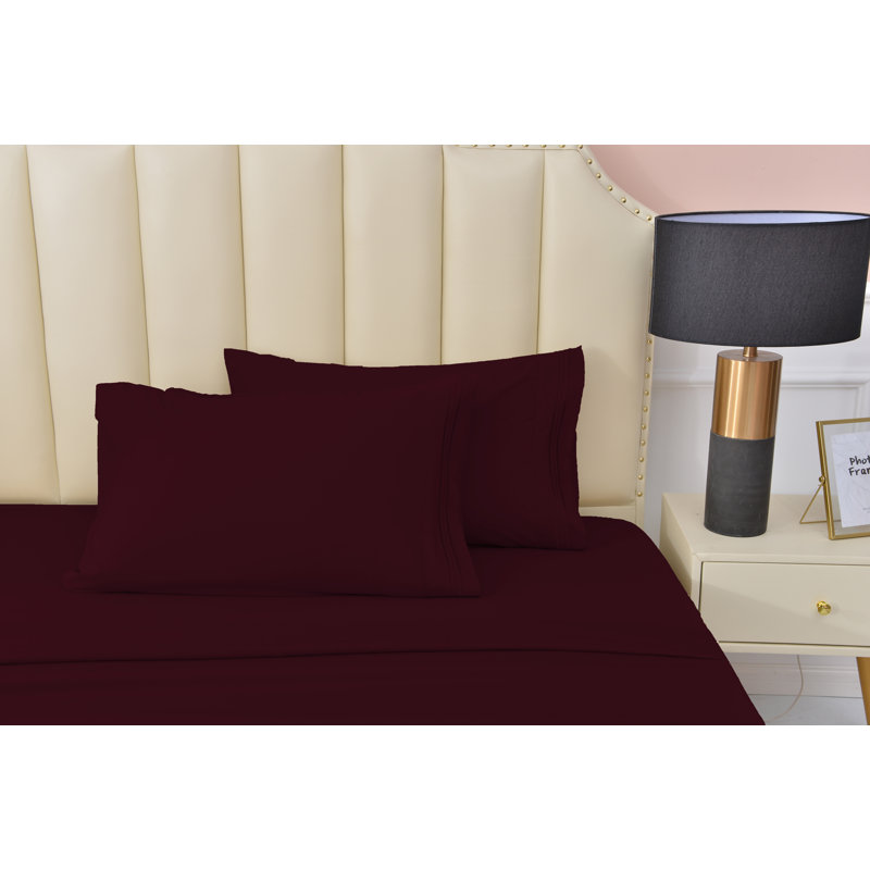 Rayon from Bamboo Sheet Set, Twin XL, Eggplant