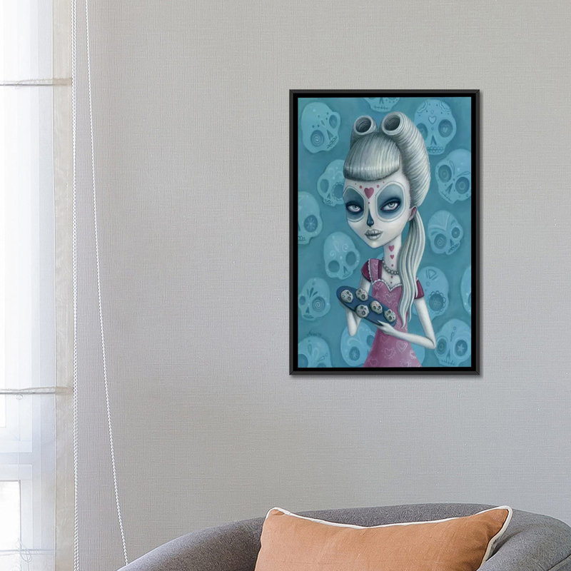 « ama de casa », impression sur toile, H 12 po x l 8 po x P 0,75 po, Papier d'art encadré noir, Pas de tapis
