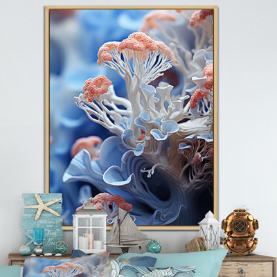 «White Coral And Anemones Dance I», reproduction sur toile