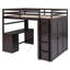 Lit mezzanine avec tiroirs, bureau et garde-robe-662421410