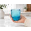 8 oz Verre bleu à facettes en verre-131383632